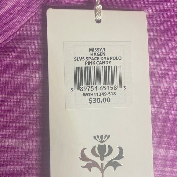 Lady Hagen Violet Polo Shirt Size Large - Picture 4 of 7